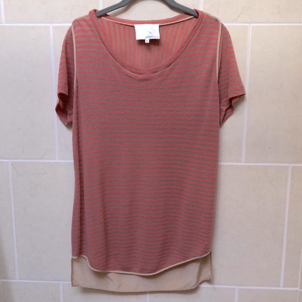 3.1 Phillip Lim Silk Wool Tunic Sz XS Stripe Designer